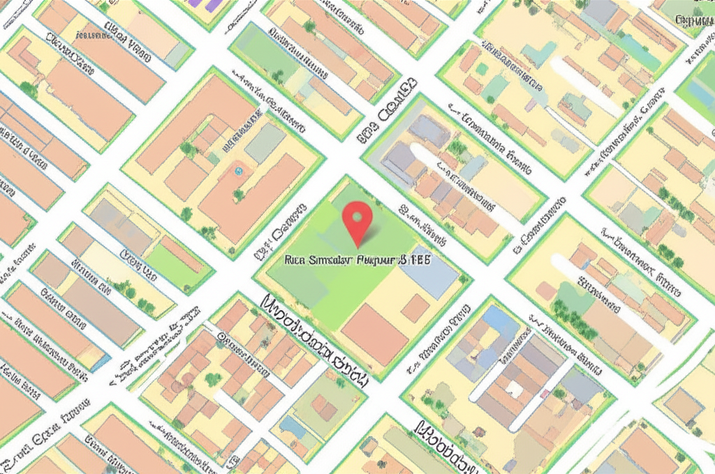 Mapa da localização da EMD em Santo André